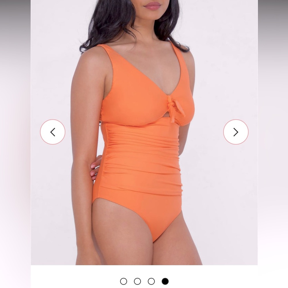 NWT.Birdsong one piece swim underwire adjustable straps ruched Large